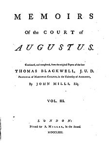 Memoirs of the Court of Augustus, Vol. 3, 1763