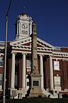 Meriden, CT - City Hall and Soldiers Monument 01