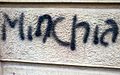 Minchia graffiti in Turin January 2017