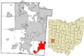 Montgomery County Ohio incorporated and unincorporated areas Centerville highlighted