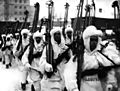 Moscow Strikes Back - ski soldiers march to battle