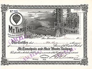 Mt. Tamalpais & Muir Woods Railway 1921