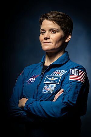 NASA astronaut Anne McClain, SpaceX Crew-10 Commander and Expedition 73 Flight Engineer (jsc2024e066730 alt).jpg