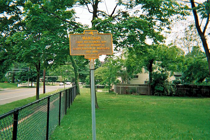 Old Wantagh Village Plaque