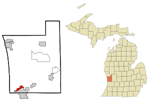 Ottawa County Michigan Incorporated and Unincorporated areas Beechwood Highlighted.svg