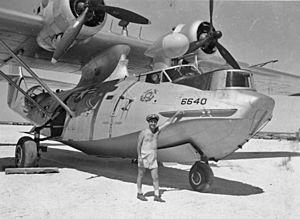 PBY-5A USCG at French Frigate Shoals 1953