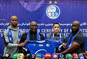 Pitso Mosimane technical staff in his Introductory Press Conferences, 25 October 2024