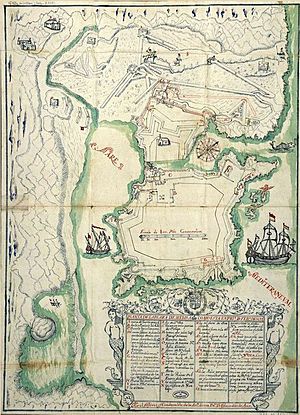 Plano de la Plaza de Melilla como está en principio de febrero de 1699