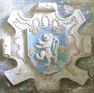 Pole coat of arms, Colyton Church, Devon