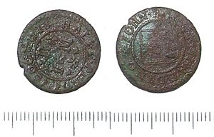 Post-Medieval copper alloy jetton (FindID 278693)