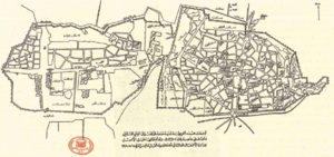 San'a şehir haritası (1874)