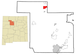Location of La Jara, New Mexico