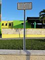 Sign marking the multiple use building at La Guancha Recreational Complex (DSC03528A)