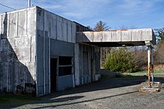 Former gas station in Sixes
