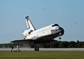Space Shuttle Columbia lands following STS-62 on 18 March 1994.