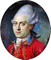 Struensee - miniature portrait