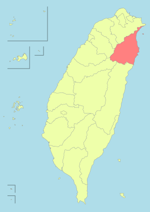 Taiwan ROC political division map Yilan County.svg
