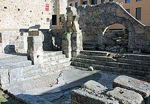 Ancient Roman bath in the municipality