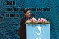 The Chief Guest and renowned actor Shahrukh Khan addressing at the inauguration of the 38th International Film Festival of India (IFFI-2007) at Panaji, Goa on November 23, 2007