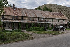 The bunkhouse in Triumph, Idaho on June 25th, 2021. The building was previously operated by the Triumph Mining Co