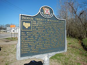 Treaty of Fort Jackson Historical Marker
