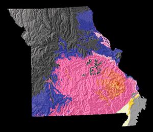 US mo physiographic map