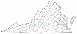Location of Greenville, Virginia