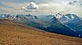 View looking south from Tangle Ridge