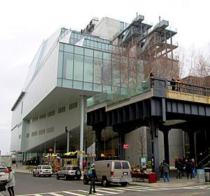 Whitney Museum and end of High Line
