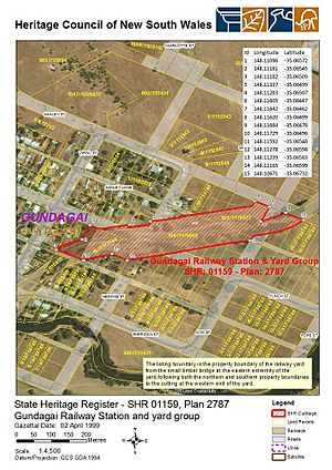 1159 - Gundagai Railway Station and yard group - SHR plan No 2787 (5012045b100)
