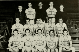 1944-1945 North Carolina Tar Heels men's basketball team group photograph