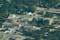 Aerial view of Lyndon, Kansas 9-4-2013