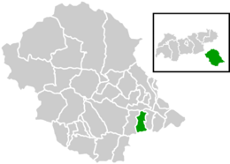 Location within Lienz district