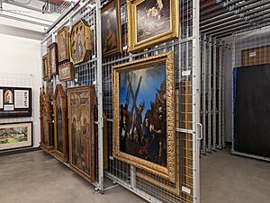 Benton Museum of Art collections vault