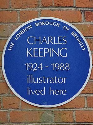 Charles Keeping 1924-1988 illustrator lived here