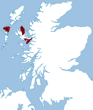 Clan Macdonald of Sleat map