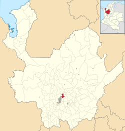 Location of the municipality and town of Copacabana, Antioquia in the Antioquia Department of Colombia