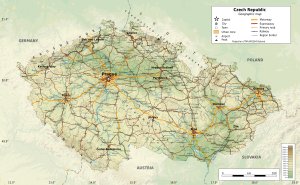 CzechRepublic-geographic map-en