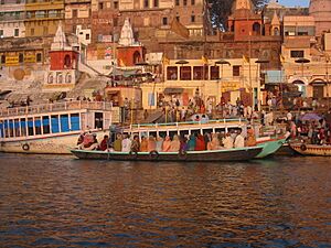 Dashashwamedha ghat on the Ganga, Varanasi