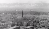 Detail of view of Denver from 14th Avenue at Broadway