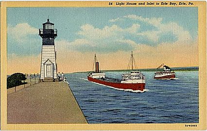 Erie harbor light