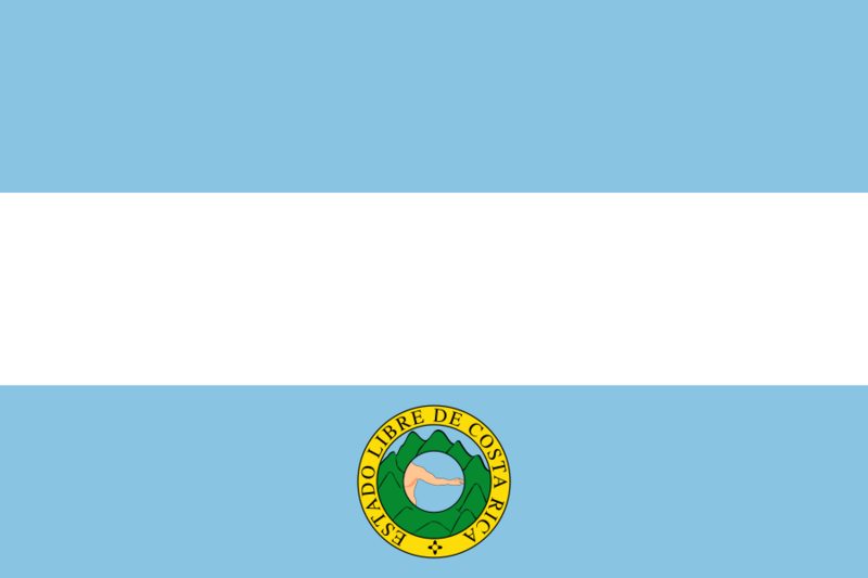 Flag of Costa Rica (1839-1848)