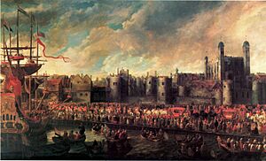 François Duchatel - L'entrée du prince de Ligne à Londres 1660
