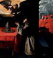 Francisco de Zurbarán - The Prayer of St. Bonaventura about the Selection of the New Pope - Google Art Project