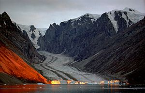 Franz Josef Fjord, glacier