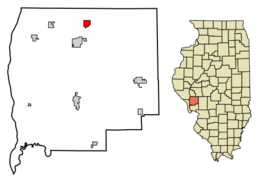 Location of Roodhouse in Greene County, Illinois.