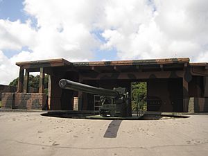 Gun at Half Moon Battery Pendennis Castle
