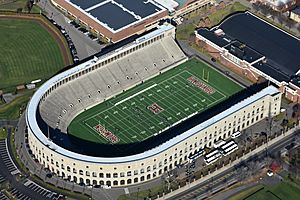 Harvard Stadium aerial axonometric