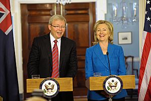 Hillary Clinton Kevin Rudd Sept 2010