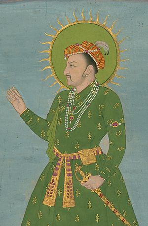 Indian - Single Leaf of a Portrait of the Emperor Jahangir - Walters W705 - Detail.jpg